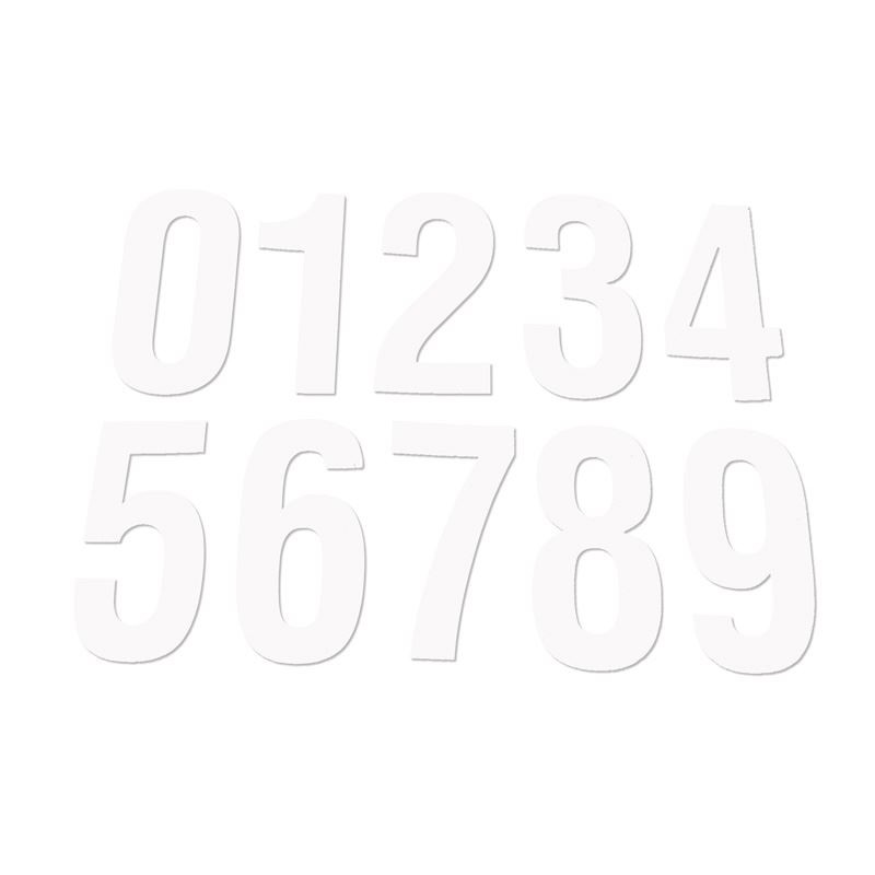 Numéros Compet  Blanc 7 (x3)